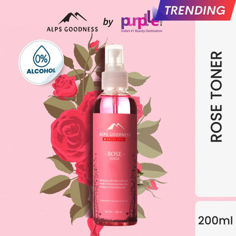 Buy Alps Goodness Toner - Rose (200 ml)| Toner for Sensitive Skin| Pore Tightening Toner-Purplle