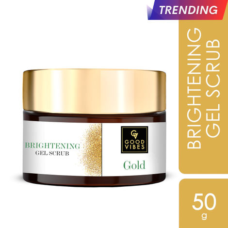 Buy Good Vibes Gold Brightening Gel scrub (50g)-Purplle
