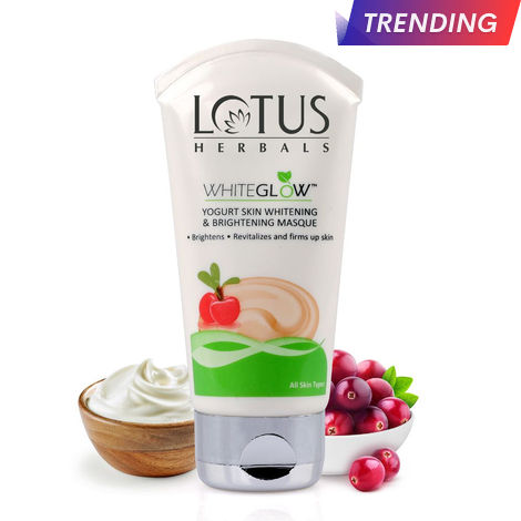 Buy Lotus Herbals Whiteglow Yogurt Skin Whitening & Brightening Masque, 80g-Purplle