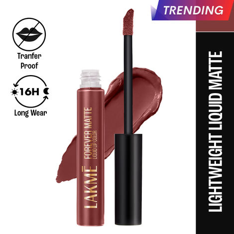 Buy Lakme Forever Matte Liquid Lip, 16hr Lipstick, Lightweight & transferproof - Nude Dream, 5.6 ml-Purplle