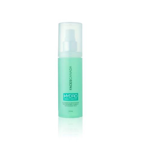 FACES CANADA Hydro Make Up Remover, 100 ml | Cleanses & Moisturizes For Eyes, Lips & Face Makeup | Water Based Formula | Antioxidant Rich | Gentle on Skin