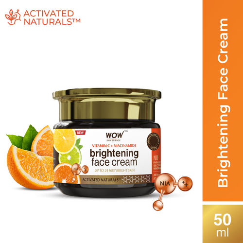 WOW Skin Science Vitamin C Cream for SkinA - Brightening . No Parabens, Silicones, Color, Mineral Oil & Synthetic Fragrance - 50 ml