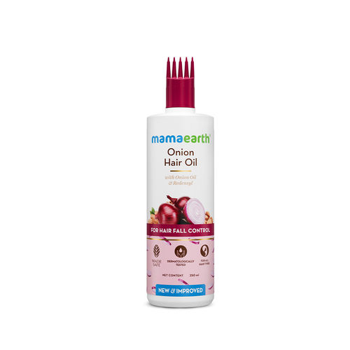 Mamaearth Onion Hair Oil with Onion Oil & Redensyl for Hair Fall Control - 250 ml