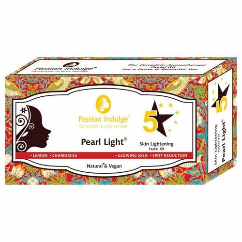 Passion Indulge PEARL LIGHT 5 STAR Facial Kit for Spot reduction And Skin Lightening (2+1) - 50 gm