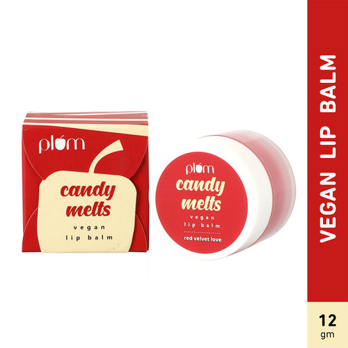 Plum Candy Melts Vegan Lip Balm | Red Velvet Love (12 gm)