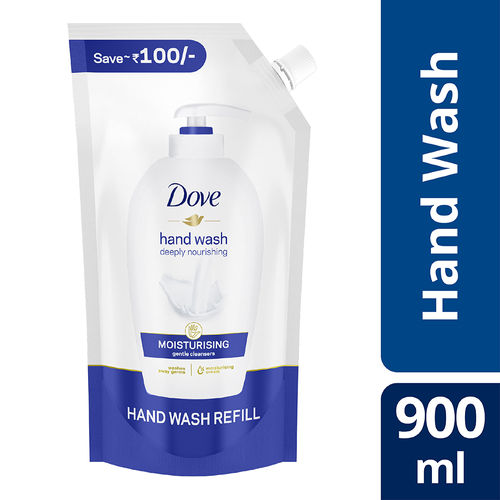 Dove Nourishing Liquid Hand Wash - For Soft Moisturised Skin, Washes Away Germs (900 ml)