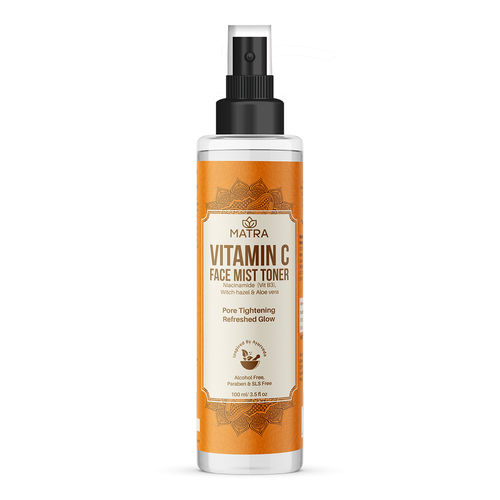 Matra Vitamin C Alcohol Free Toner - Face Mist Face Toner for Pore Tightening and Refreshed Glow – With Niacinamide (Vit B3), Witch Hazel, and Aloe vera