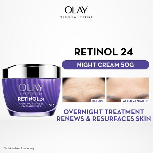 Olay Retinol Night Cream |Retinol & Niacinamide | All skin types|50 gm