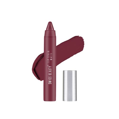 Swiss Beauty Lip Stain Matte Lipstick - 229 - Murphy Brown (3.4 g)