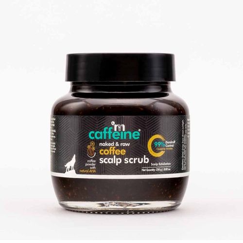mCaffeine Anti Dandruff Coffee Scalp Scrub - 99% Dandruff Control Treatment for Women & Men | Exfoliates,Dandruff Control, Root Stimulation | Scalp Exfoliation  - 250gm