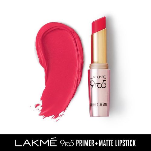 Lakme 9TO5 Primer + Matte Lip Color Scarlet Surge 3.6 g