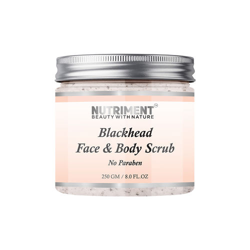 Nutriment BlackHead Face and Body Scrub, 250gm, Suitables for All Skin types.