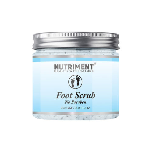 Nutriment Foot Scrub for Deadskin Cells Removal, Removing Blackheads and Revitalises Healthy Skin, Paraban Free 250gram Suitable for all skin types