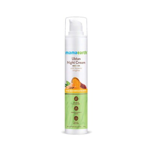 Mamaearth Ubtan Night Cream with Turmeric & Saffron for Skin Brightening (50 g)