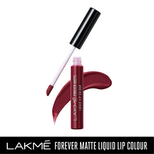 Lakme Forever Matte Liquid Lip Colour - Red Sangria (5.6 ml)