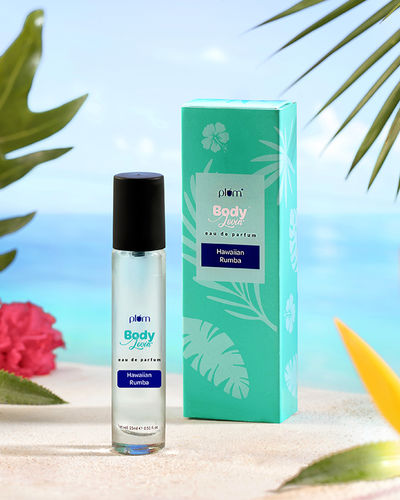Plum BodyLovin' Hawaiian Rumba Eau De Parfum| Long Lasting & Premium Beachy Fragrance | Luxury Perfume For Women & Men | Mandarin, Gardenia & Vanilla Notes | Travel-Friendly | High On Fun (15 ml)