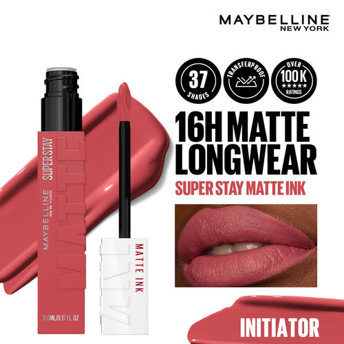 Maybelline New York Super Stay Matte Ink Liquid Lipstick, Lasts Up to 16H - 170 Initiator, 5 ml