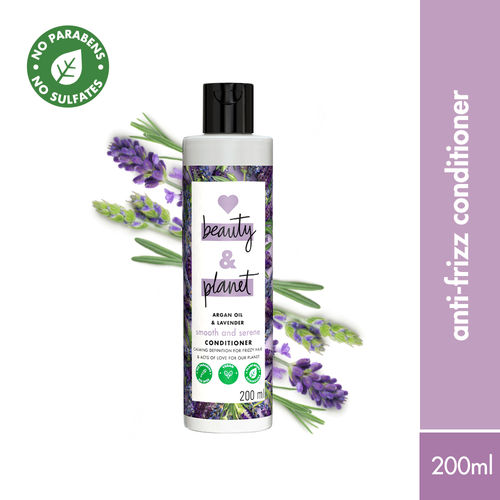 Love Beauty & Planet Argan Oil and Lavender Paraben Free Smooth and Serene Conditioner, 200ml