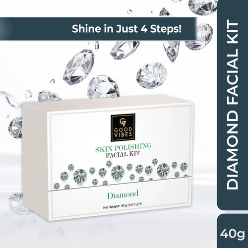 Good Vibes Skin Polishing Facial Kit - Diamond (40 gm)