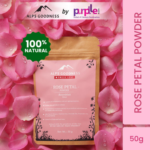 Alps Goodness Powder - Rose Petal (50 gm) | 100% Natural Powder | No Chemicals, No Preservatives, No Pesticides| Hydrating Face Mask