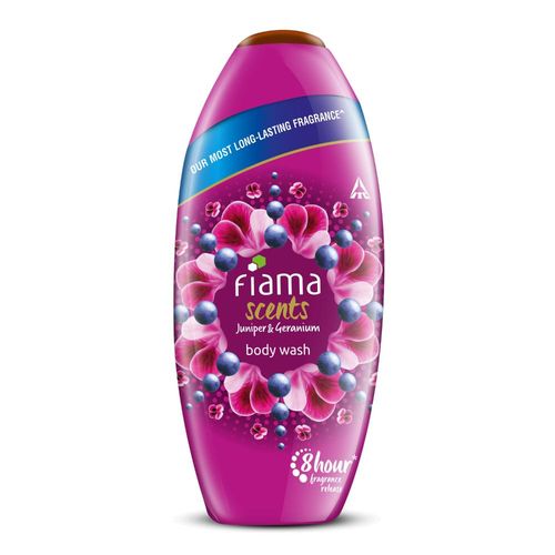 Fiama Scents Body Wash Shower Gel Juniper & Geranium, 250ml, Body Wash for Women & Men, Tested By Dermatologists on All Skin Types