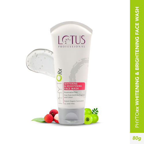Lotus Professional PhytoRx Whitening & Brightening Face Wash | All skin types | Preservative free | 80 gm