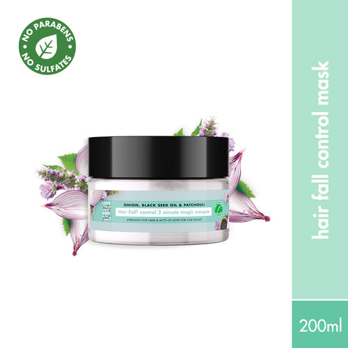 Love Beauty Planet Onion Black Seed & Patchouli Hair Mask, 200 ml