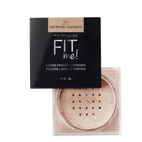 Maybelline New York Fit Me Loose Finishing Powder, Silky & Lightweight Powder - 20 Light Medium|20 gm