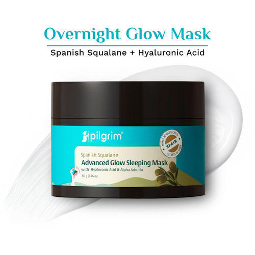 Pilgrim Squalane Glow Sleeping Mask with&nbsp;Alpha Arbutin&nbsp;& Hyaluronic acid 50 gm
