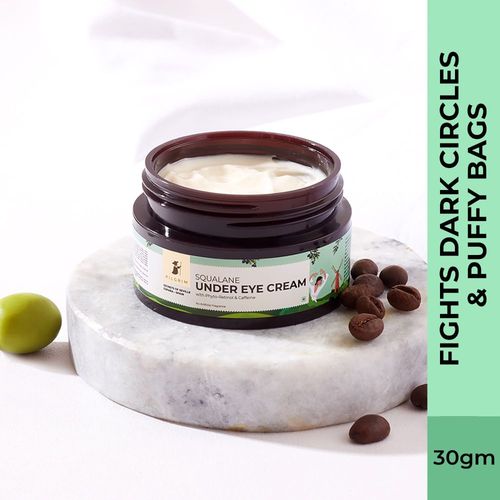 Pilgrim Squalane under eye cream for dark circles with Phyto-Retinol & caffeine