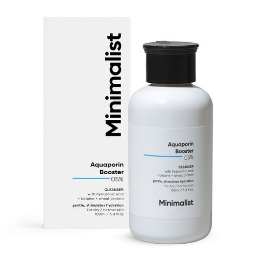 Minimalist 5% Aquaporin Booster Cleanser with Hyaluronic Acid for Dry Skin
