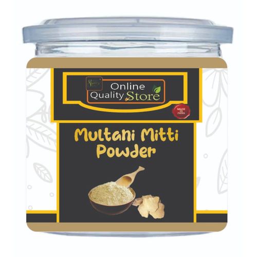 Online Quality Store Multani Mitti Powder - 250 g |100% Natural Multani Mitti powder for Face Pack | Fuller's Earth , Bentonite Clay |pure multni mitti powder for face body & hairs{jar_Multani_mitti_250}