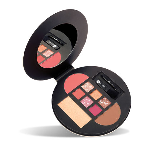 SUGAR Cosmetics Contour De Force Eyes And Face Palette 02 - Pink Pro