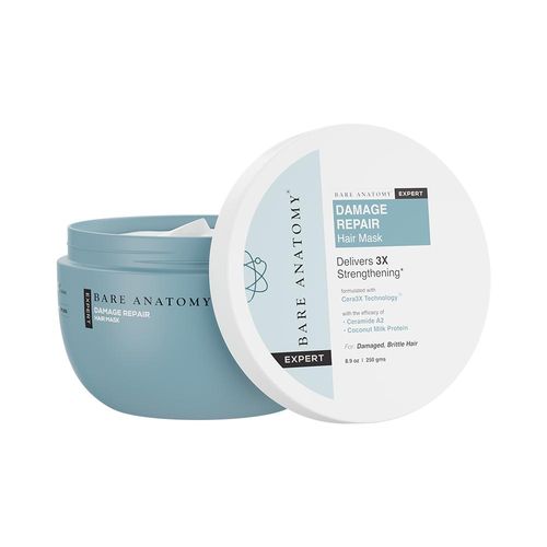 Bare Anatomy Damage Repair Hair Mask | With Coconut Milk | Adds Shine & Strengthens Hair (250 gm)