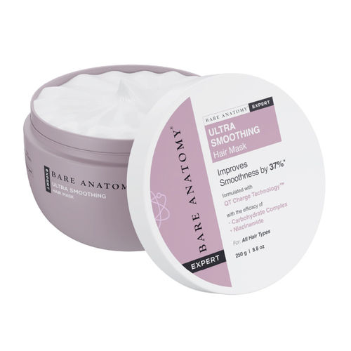 Bare Anatomy Ultra Smoothing Hair Mask | Smoothens Hair | For Dry & Frizzy Hair (250 gm)