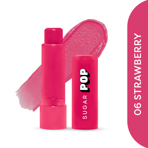 SUGAR POP Nourishing Lip Balm 06 Strawberry - 4.5 gm | Hydrating | Moisturizing | SPF Protection | Intense Care