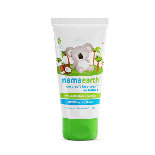 Mamaearth Coco Soft Face Cream With Coconut Milk & Turmeric For Babies - 60 gm