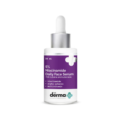 The Derma Co. 5% Niacinamide Daily Face Serum with Alpha Arbutin & Multivitamin For Clear & Spotless Skin - 30 ml