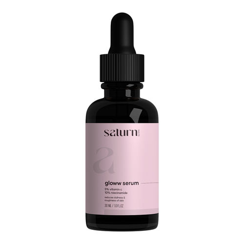 Saturn by GHC Vitamin C Face Serum With 10% Niacinamide , Cocoa Butter & Turmeric Extracts for Dry & Sensitive Skin | Chemical Free - 30 ml