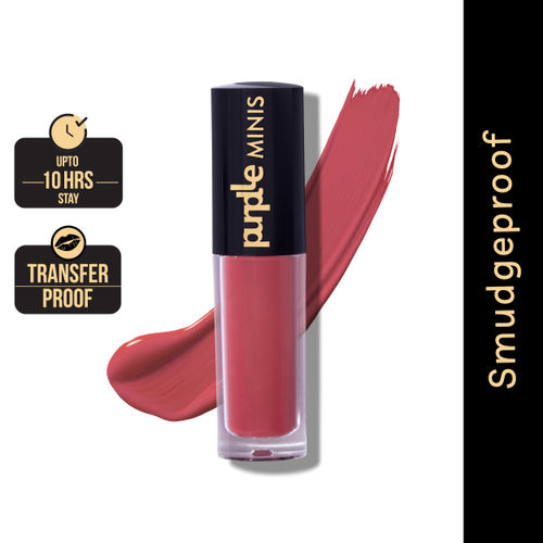 Purplle Ultra HD Matte Mini Liquid Lipstick, Red - My First Karaoke Night 13 | Highly Pigmented | Non-drying | Long Lasting | Easy Application | Water Resistant | Transferproof | Smudgeproof (1.6 ml)