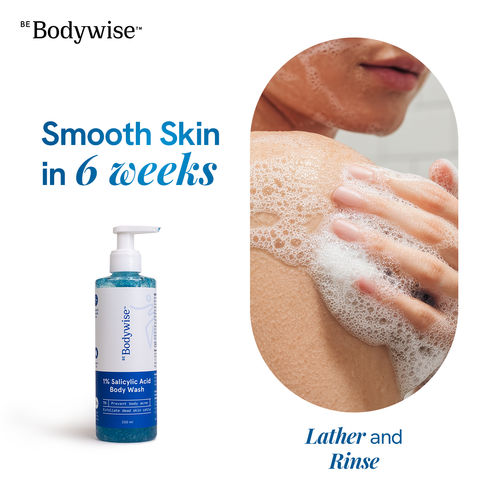 Be Bodywise 1% Salicylic Acid Body Wash for Women | Cleansing Skin, Preventing Body Acne | 250 ml