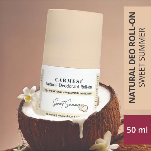 Carmesi Natural Deodorant Roll-on - Sweet Summer,50 ml