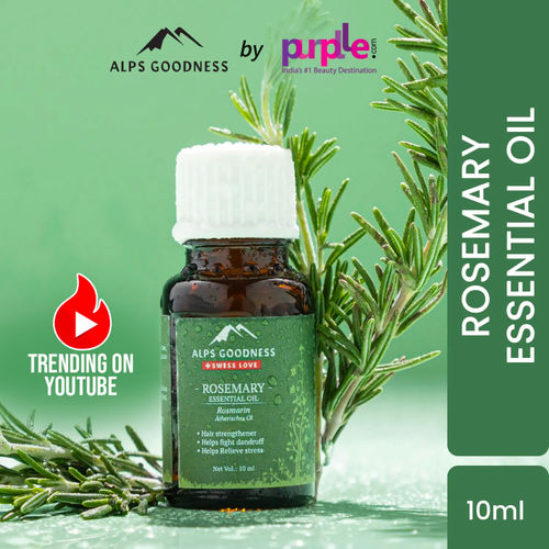 Alps Goodness Pure Essential Oil - Rosemary (10ml) | Essential oil for Hair & Skin | Paraben Free, Fragnance Free, Mineral Oil Free | Healthy Hair Growth | Fights Acne