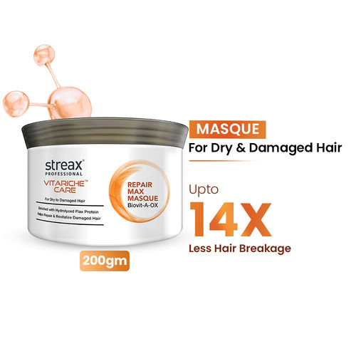 Streax Professional Vitariche Care Repair Max Hair Masque |For Healthy Hair | 200 gm