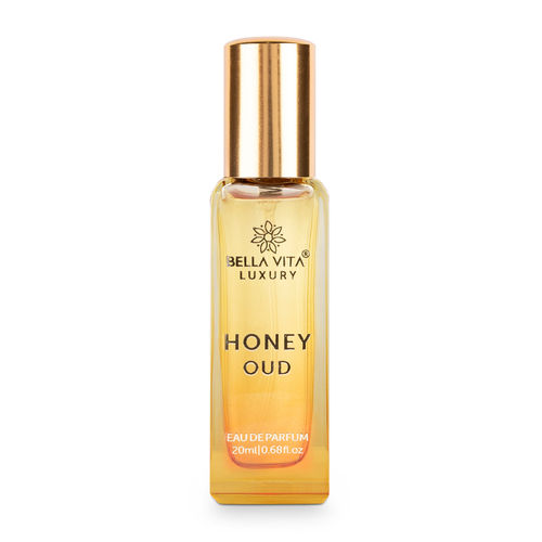 Bella Vita Organic Honey Oud Eau De Parfum Unisex Perfume For Men & Women with Floral-Fruity flavour & Fresh Scent EDP Fragrance 20 ML