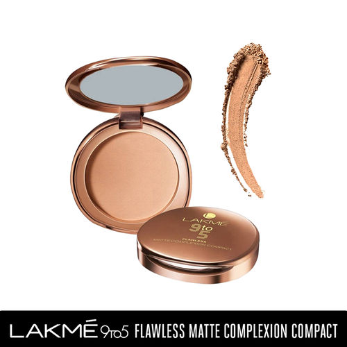 Lakme 9 To 5 Flawless Matte Complexion Compact - Almond Matte (8 g)