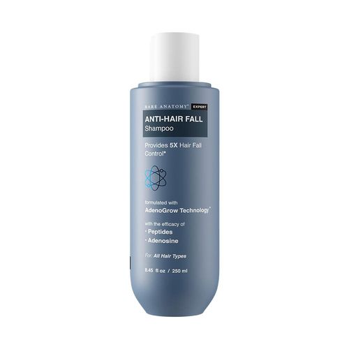 Bare Anatomy Anti Hair-Fall Shampoo with Adenosine & Peptides| Sulphate & Paraben Free (250 ml)