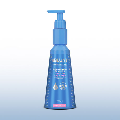 BBLUNT Anti-Dandruff Shampoo with Zinc Pyrithione & Tea Tree For a Clear & Healthy Scalp– 300 ml