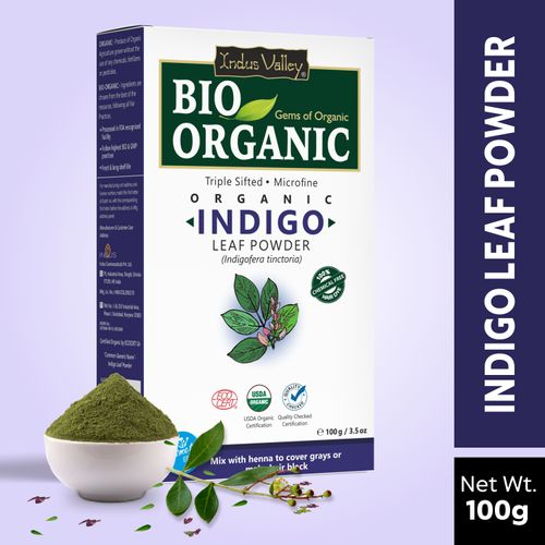 Indus Valley Bio Organic Indigo Leaf Powder- 100g