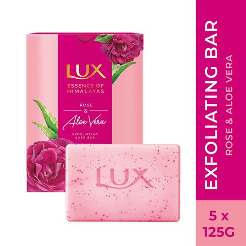 LUX ROSE & ALOEVERA EXF SOAP 5x125g